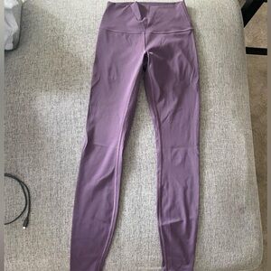 lululemon athletica purple winder under leggings